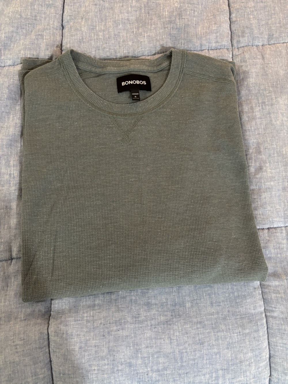 Bonobos Men’s Crewneck Waffle Knit long sleeve